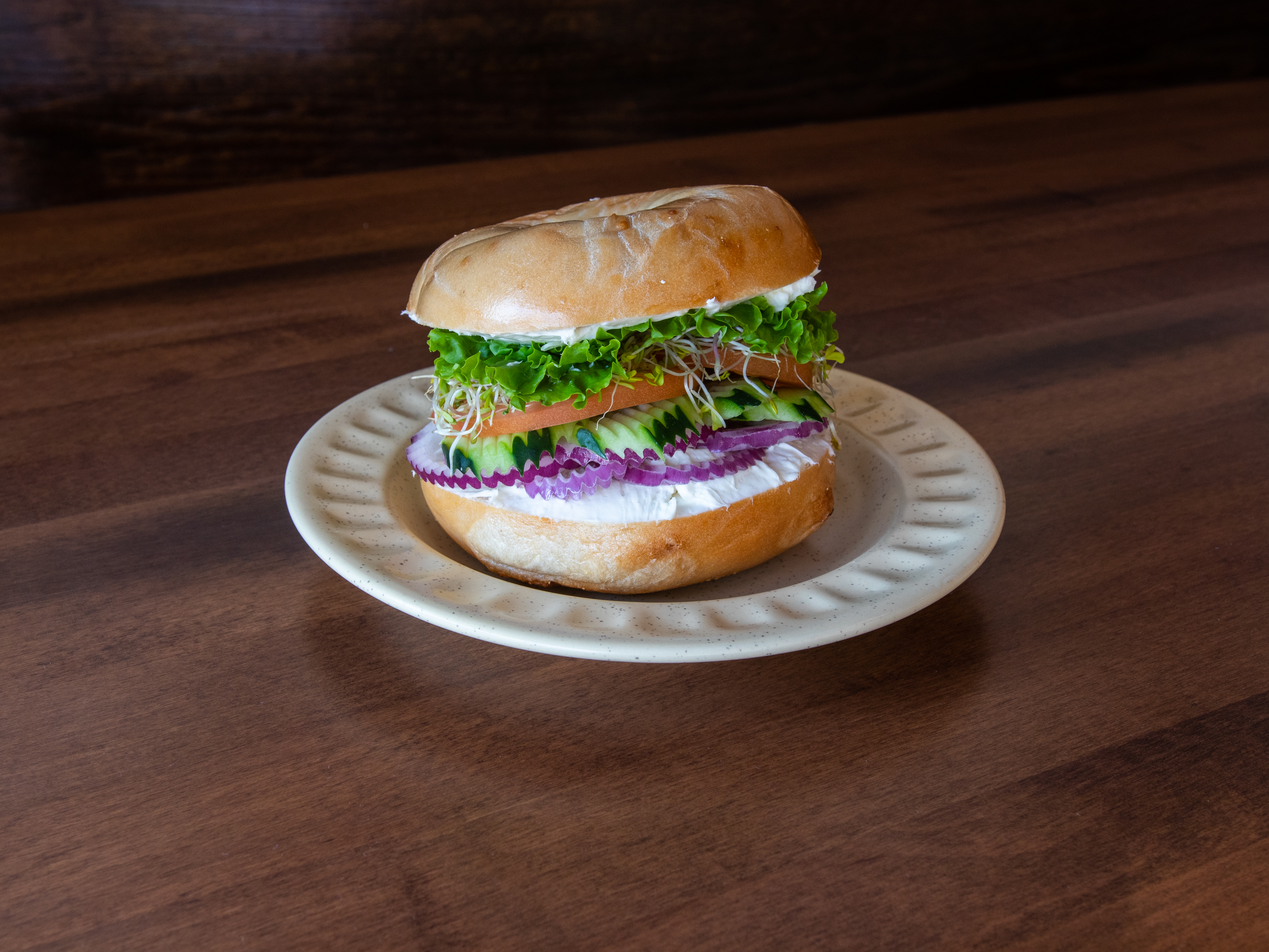 Order Veggie Sandwich food online from House Of Bagels store, San Jose on bringmethat.com