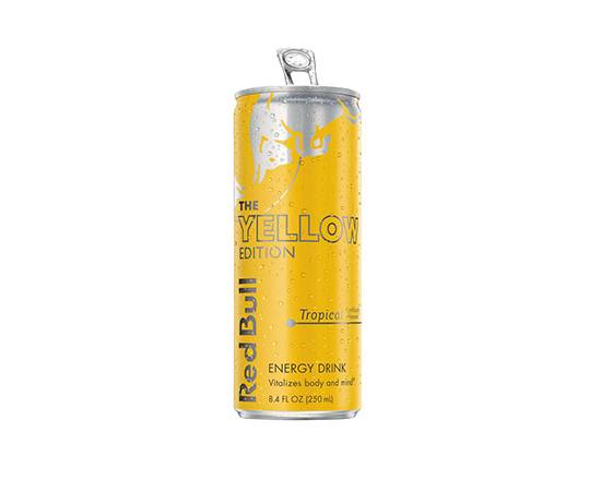 Order Red Bull - tropical 12oz can food online from Hootie Burger Bar store, Fayetteville on bringmethat.com