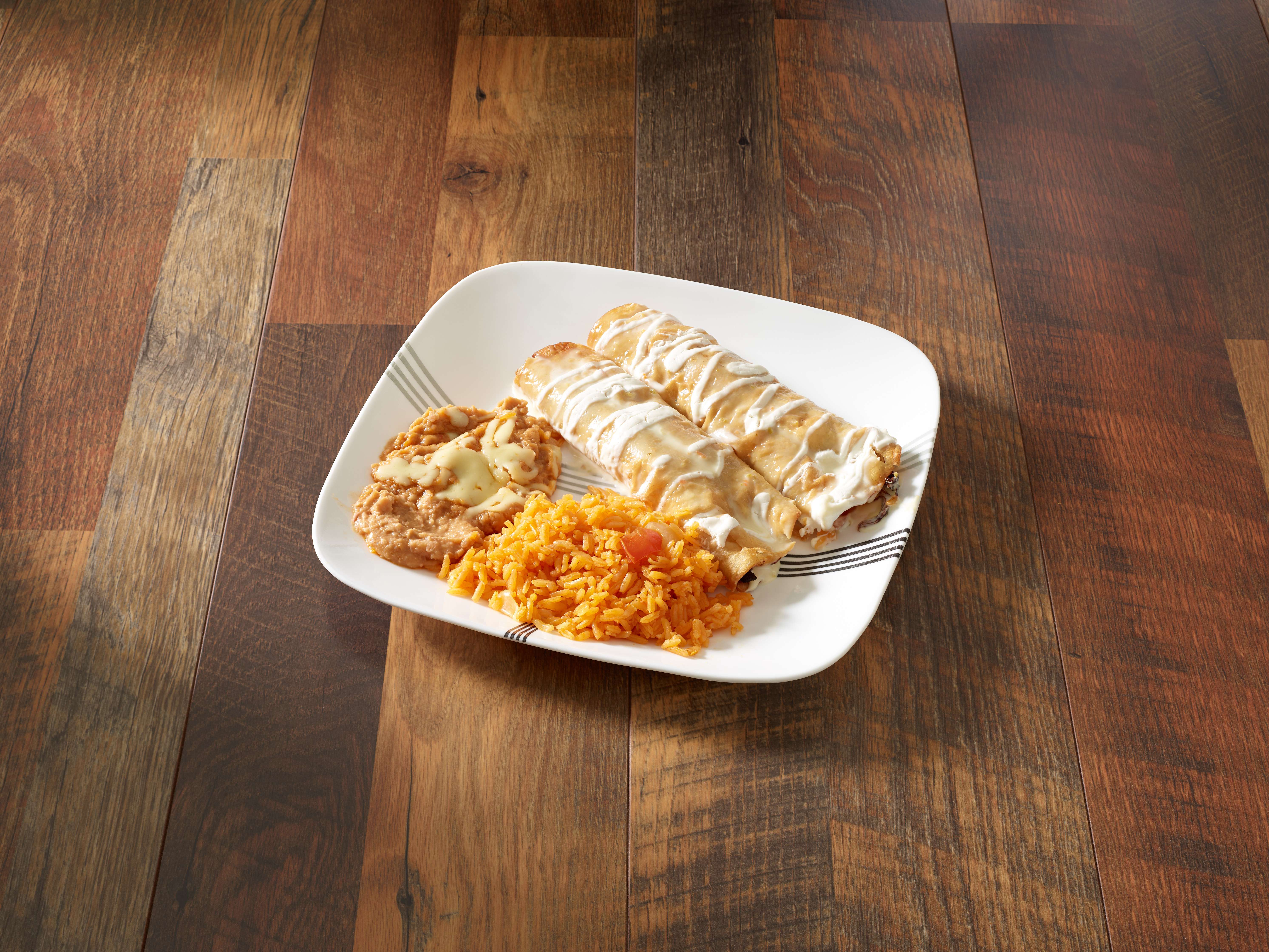 Order Chimichanga Lunch food online from Plaza Azteca Mexican Restaurant store, Kennett Square on bringmethat.com