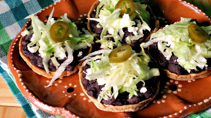 Order Sopes with Rice & Beans Platillo food online from Taqueria Los Paisanos store, Saint Paul on bringmethat.com