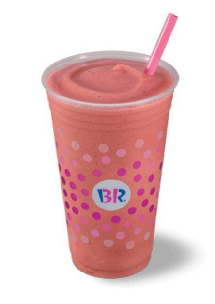 Order Strawberry Smoothie food online from Baskin-Robbins store, Las Cruces on bringmethat.com