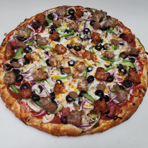 Order 3. Combination Pizza food online from Pappageorggeo Pizza store, San Jose on bringmethat.com