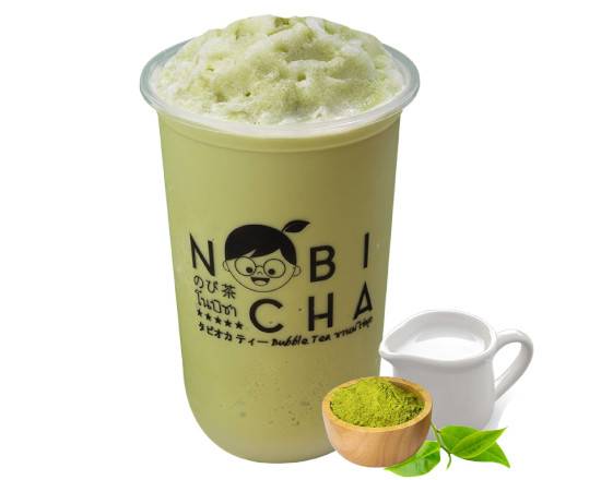 Order Green Tea Latte Frappe food online from Nobi Cha Bubble Tea store, Atlanta on bringmethat.com