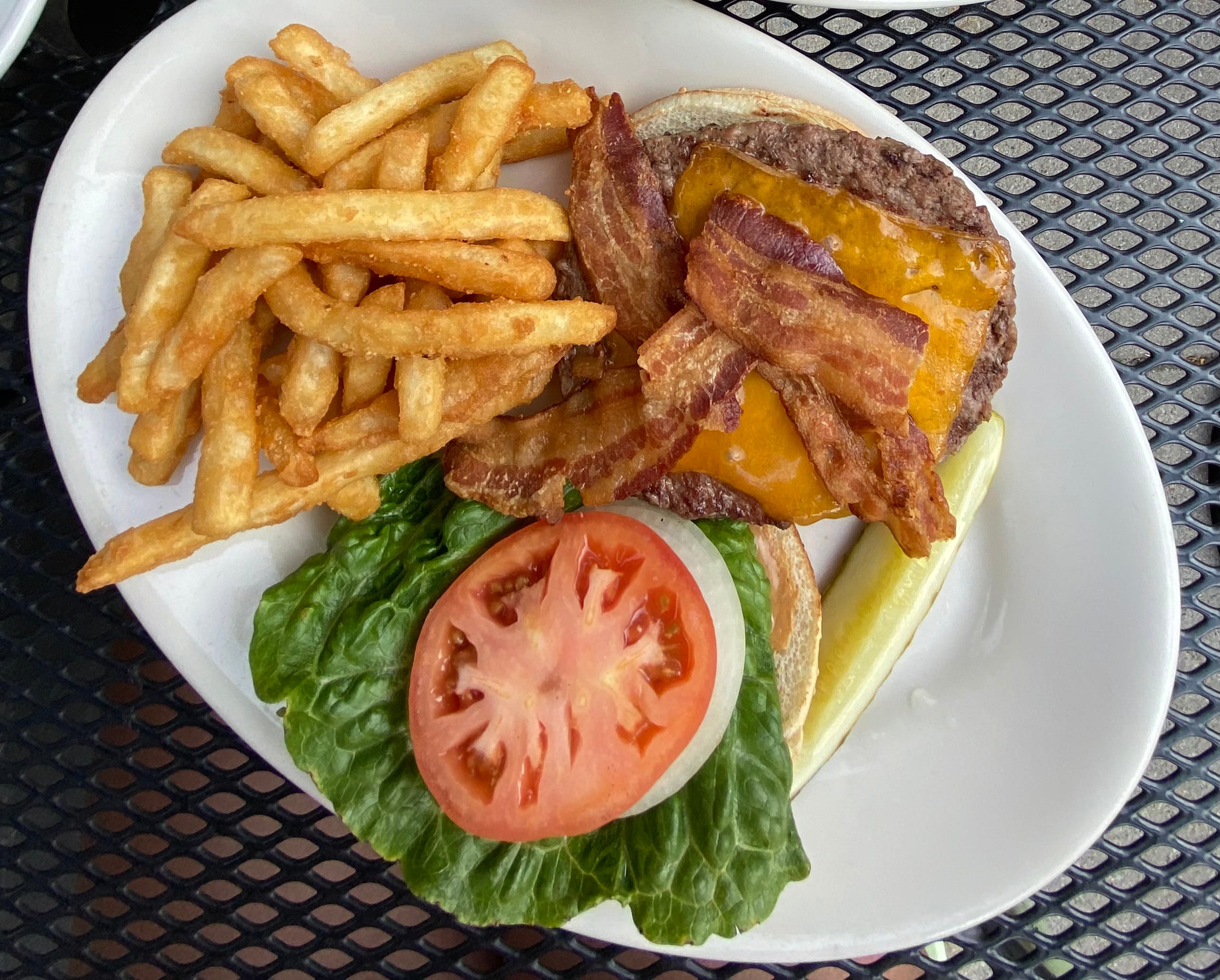 Order PB & B Burger - Burger food online from Old Towne Pizza Pub store, Chicago on bringmethat.com