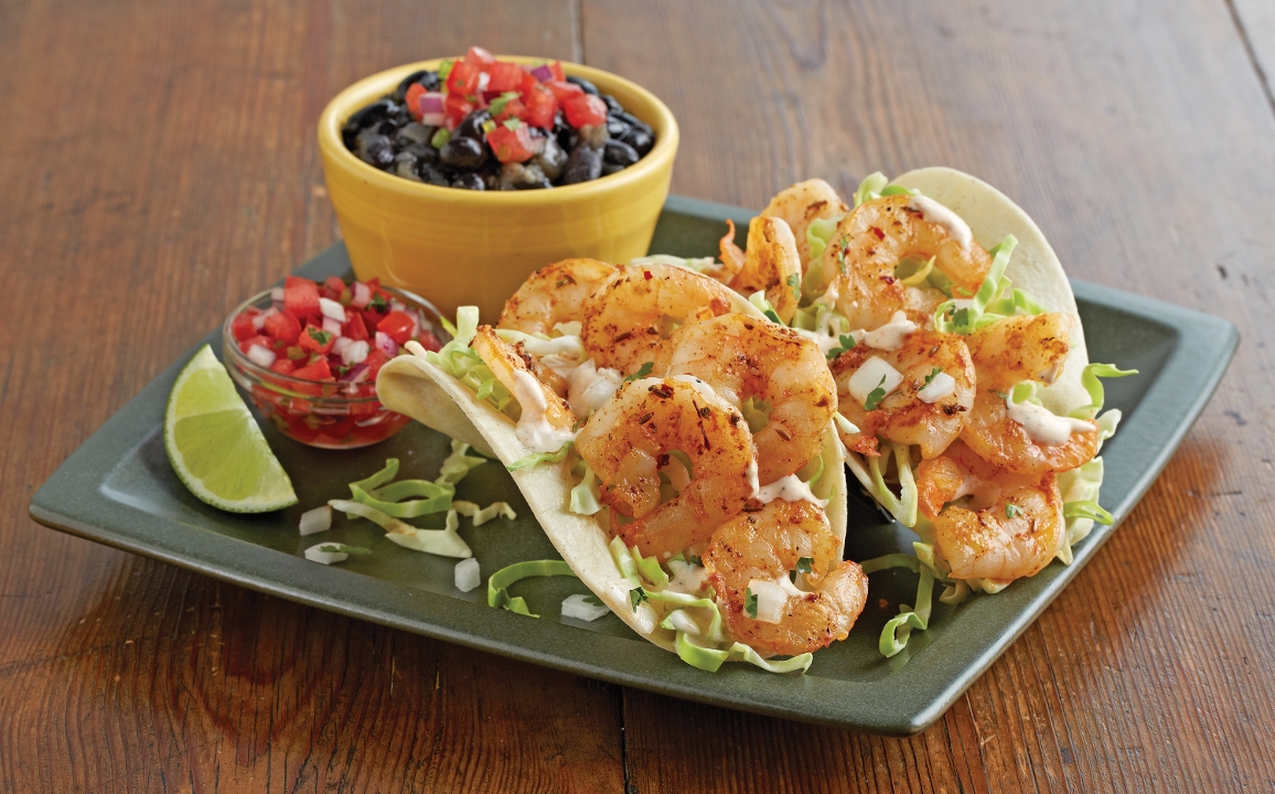 Order Grilled Shrimp Street Tacos food online from Marie Callender store, Modesto on bringmethat.com