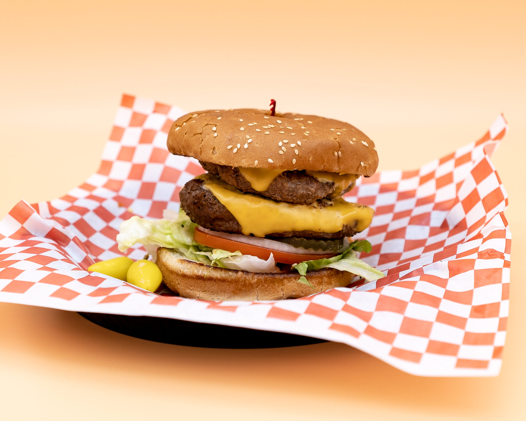 Order Double Cheeseburger food online from Gus Jr store, Los Angeles on bringmethat.com