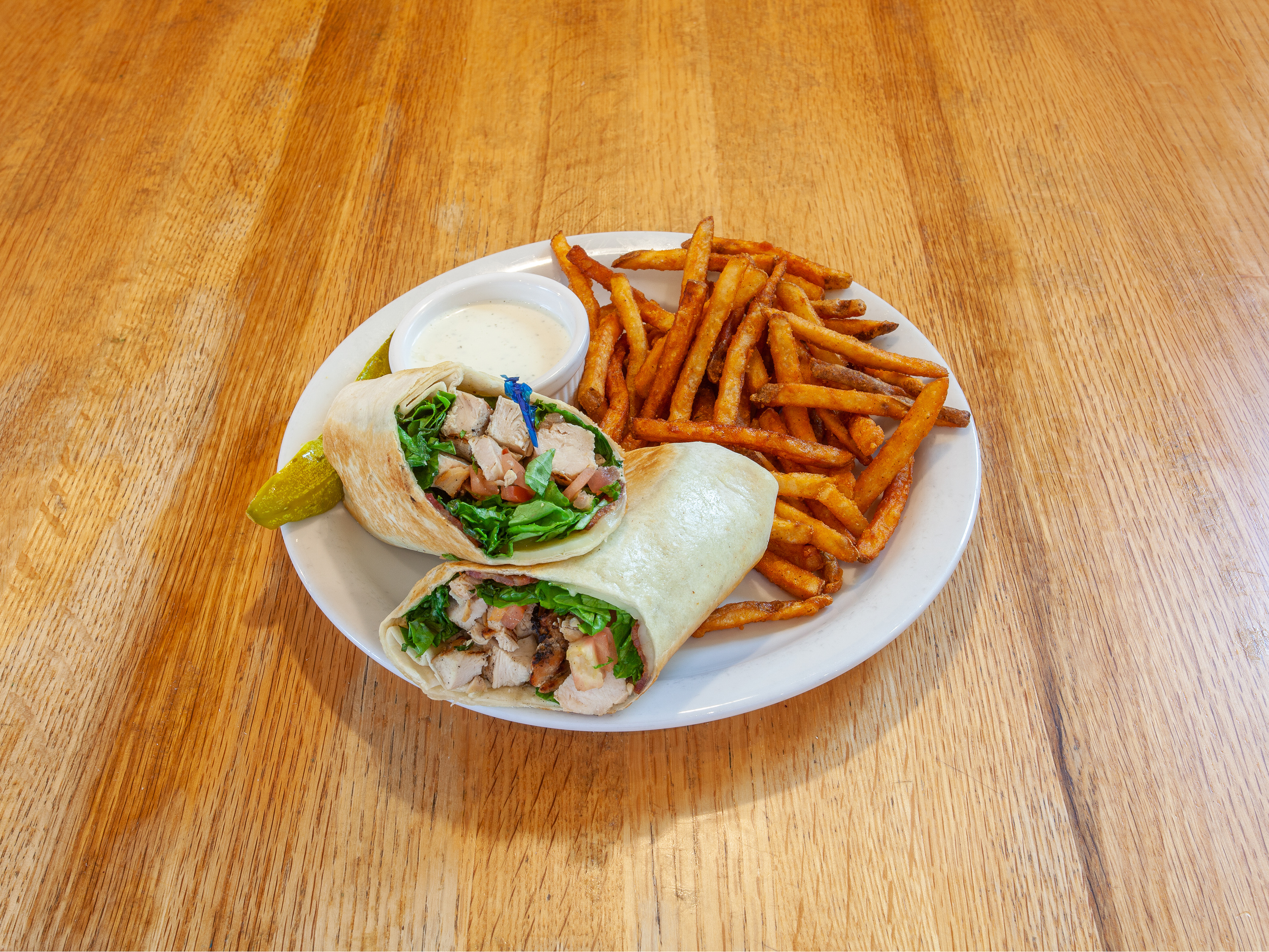 Order Monterey Ranch Chicken Wrap food online from Sunny Street Cafe store, Carbondale on bringmethat.com