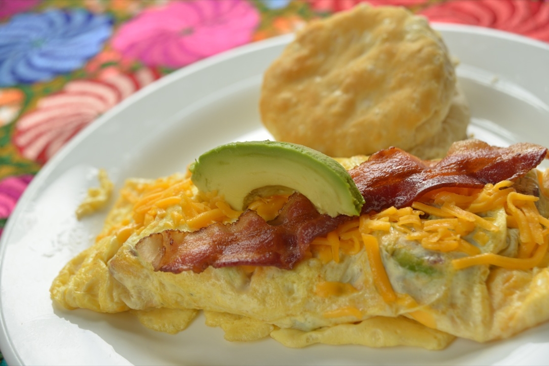 Order Mexicali Omelette food online from Blu Cantina store, Atlanta on bringmethat.com