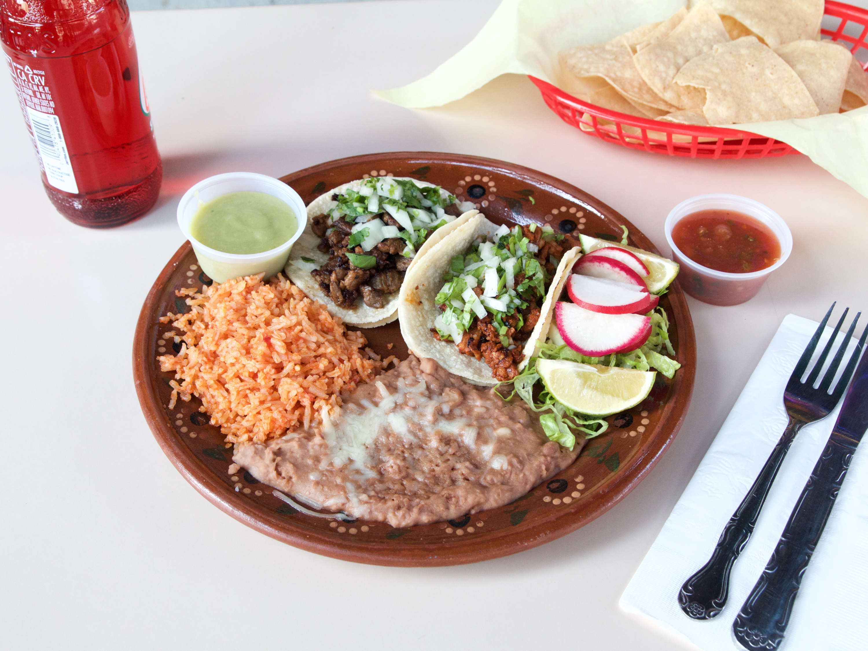 Order  Tacos Plate food online from Taqueria Cardenas store, Modesto on bringmethat.com