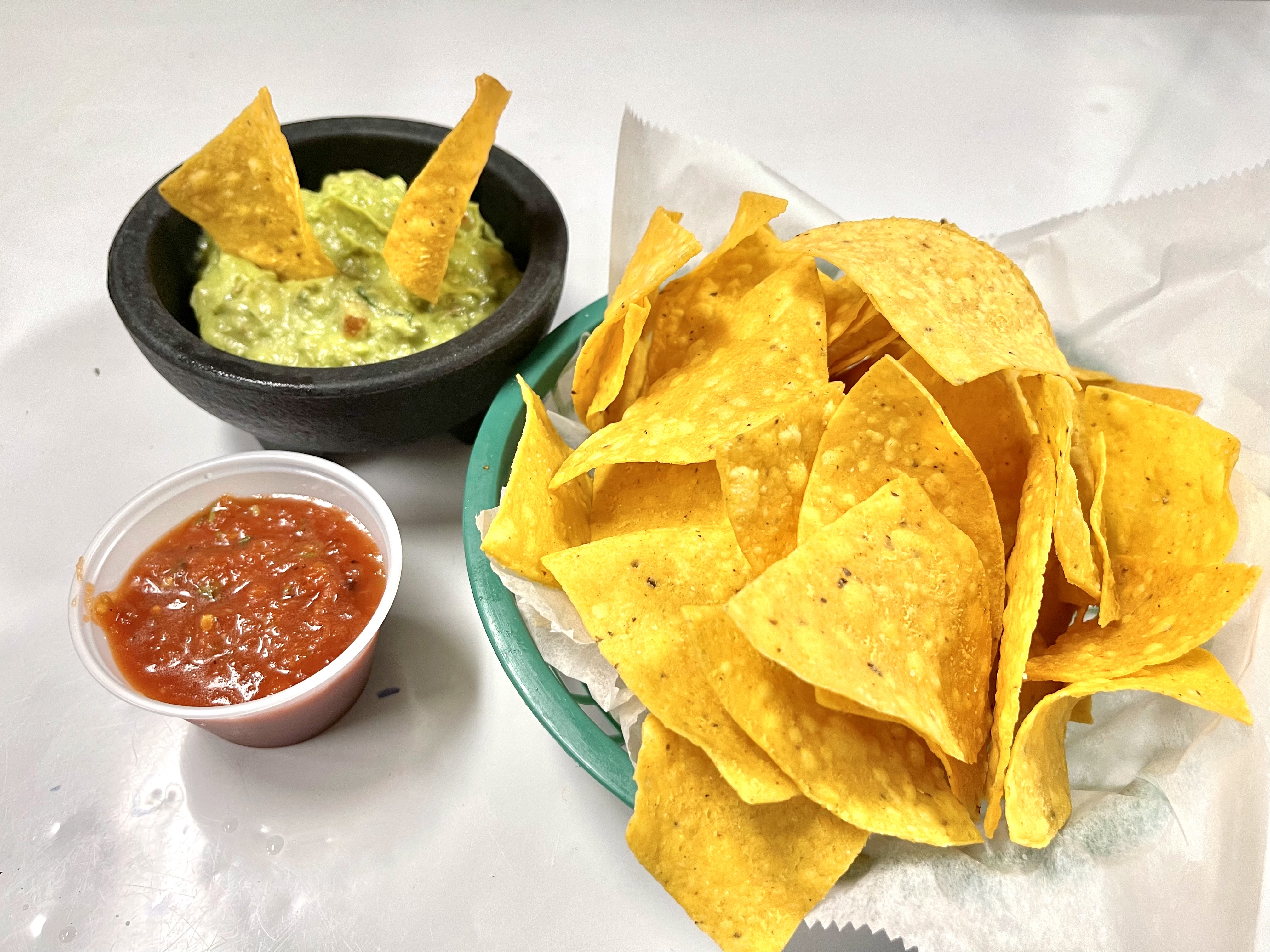 Order Guacamole and chips food online from Don pancho villa restaurant store, Brooklyn on bringmethat.com