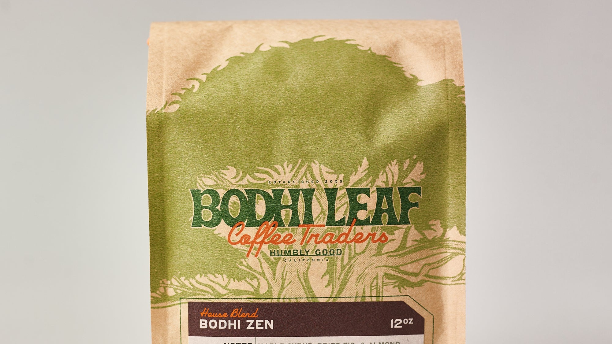 Order Bodhi Zen - 12oz Bag food online from Bodhi Leaf Coffee Traders store, Newhall on bringmethat.com