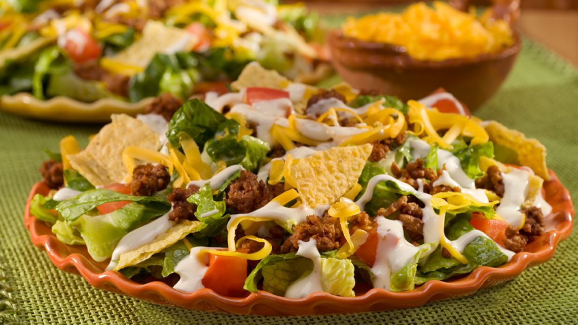 Order Large Taco Salad food online from Two Cousins Paradise store, Paradise on bringmethat.com