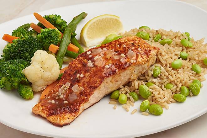 Order Grilled Fresh Norwegian Salmon food online from Silver Diner store, Fairfax on bringmethat.com