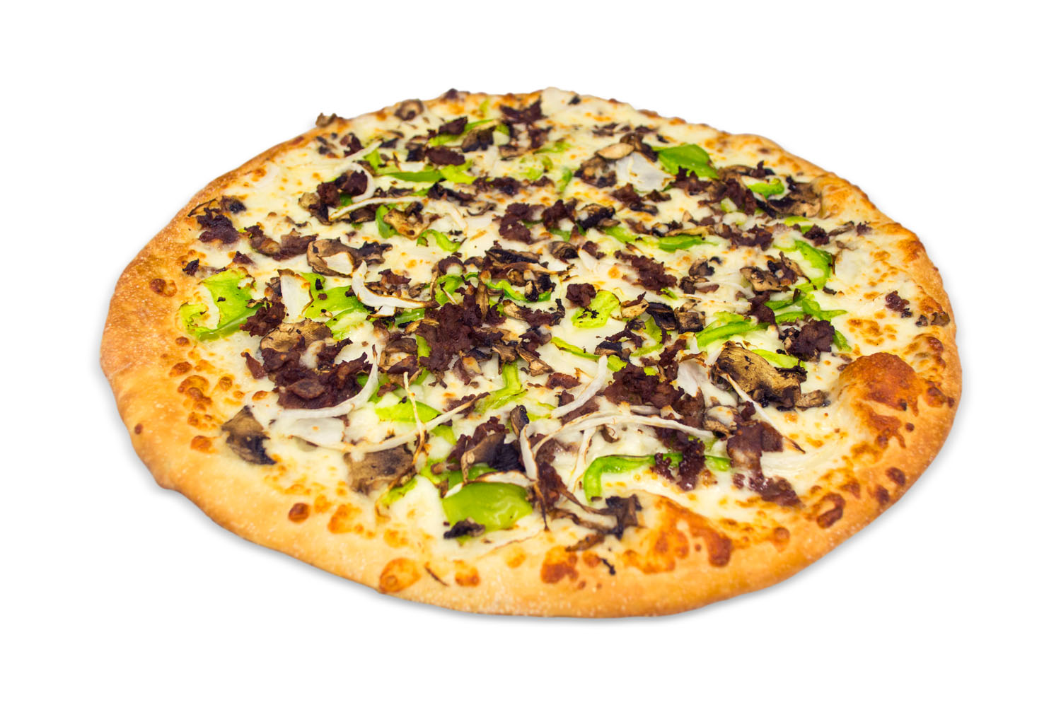 Order Philly Steak Pizza food online from Geno's Pizzerias store, Gilbert on bringmethat.com