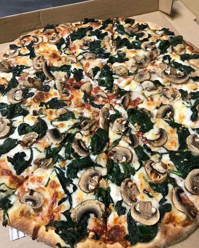 Order 4. Di Spinachi Pizza food online from Unique Pizzeria store, Glendale on bringmethat.com