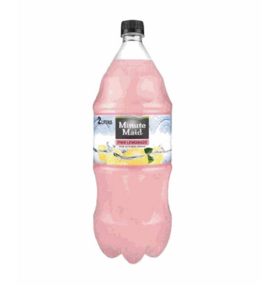 Order Minute Maid Pink Lemonade 2L Bottle food online from IV Deli Mart store, Goleta on bringmethat.com