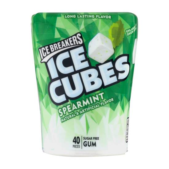 Order Ice Breakers Ice Cubes Sugar Free Gum Spearmint - 40 Count food online from Pepack Sunoco store, Peapack on bringmethat.com