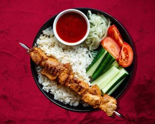 Order Chicken Kebab Plate Champion food online from Wraps & Apps store, Norristown, on bringmethat.com