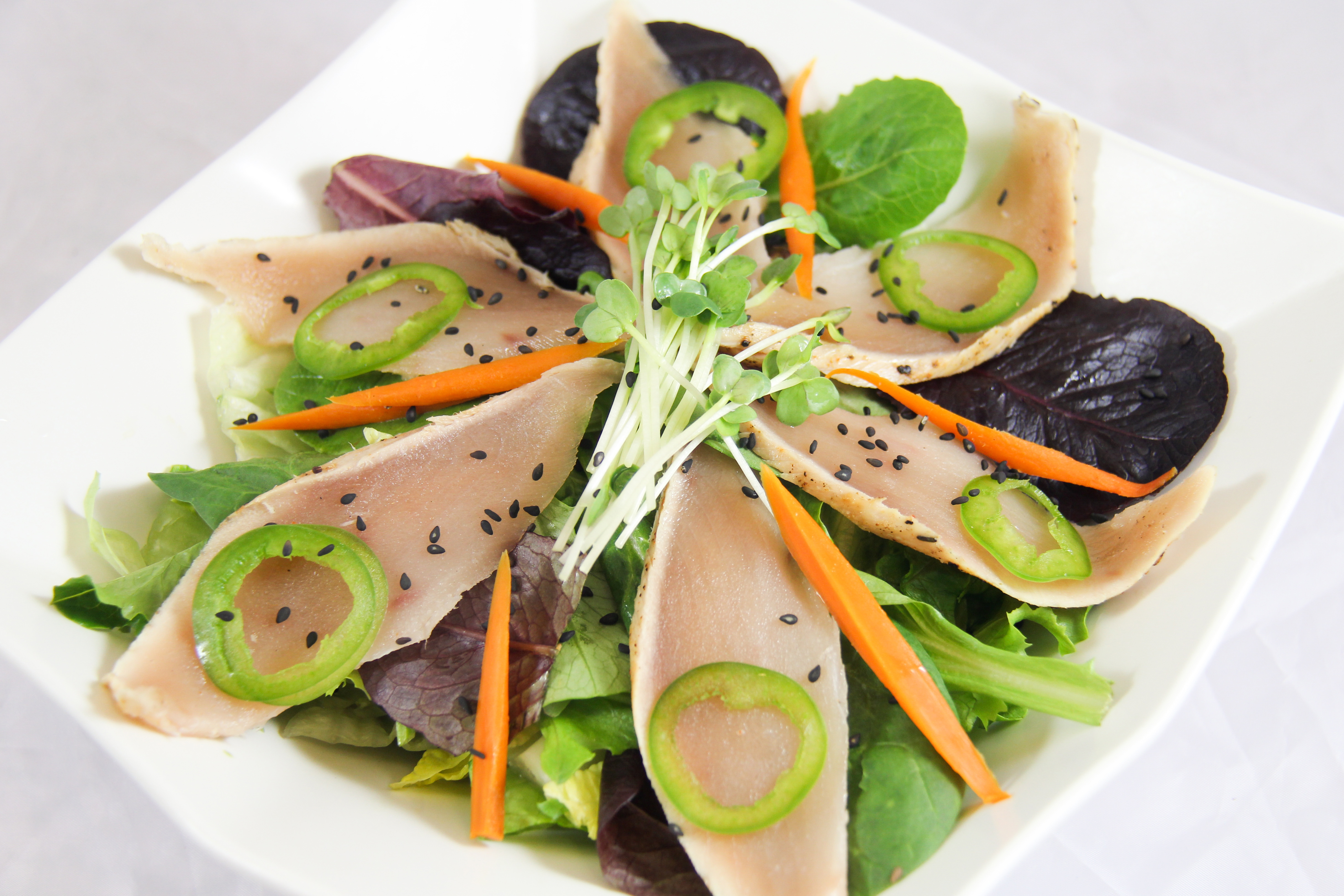 Order Sesame Albacore Salad food online from Blosom Bento store, Los Angeles on bringmethat.com