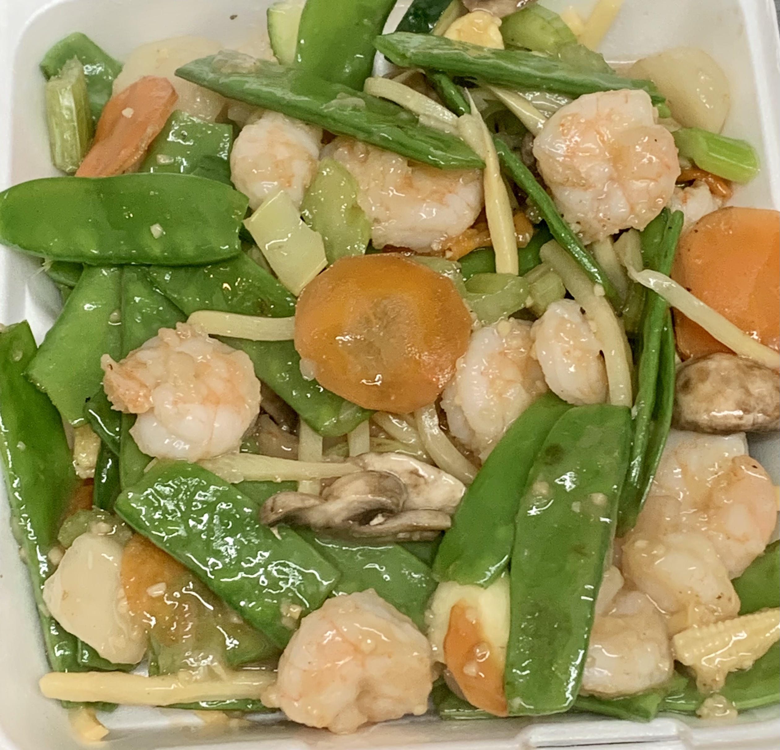 Order Shrimp with Snow Peas food online from China Blue store, Corvallis on bringmethat.com