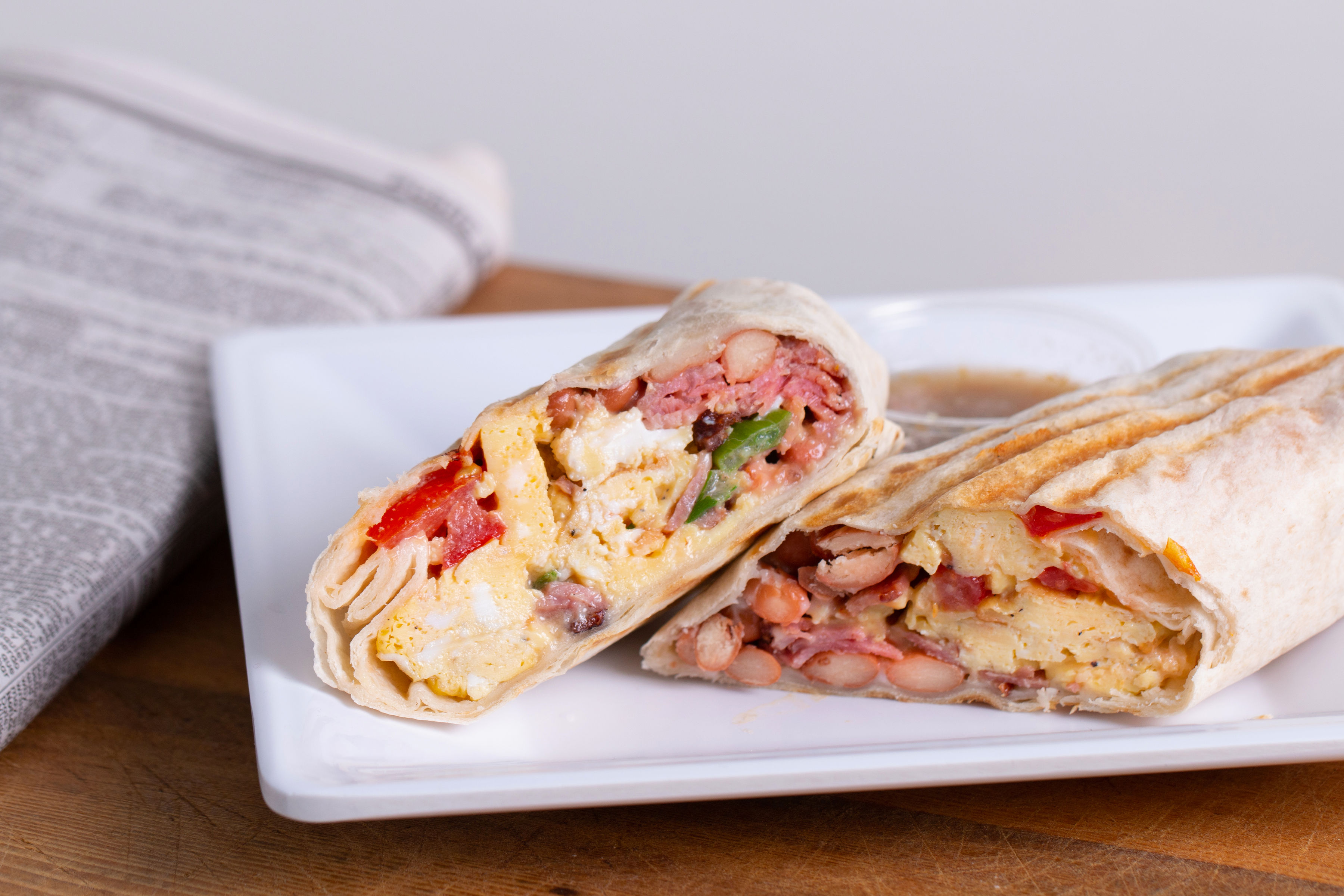 Order Breakfast Burrito food online from Java Bakery Cafe Lake Forest store, Lake Forest on bringmethat.com