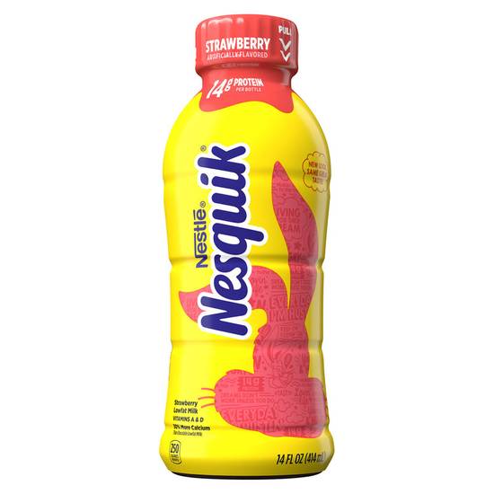 Order Nesquik Strawberry Milk 14oz Btl food online from Everyday Needs by Gopuff store, Athens on bringmethat.com