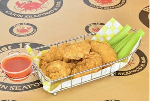 Order Fried Wing Basket (6 Pieces) food online from Pier 17 Seafood store, Louisville on bringmethat.com