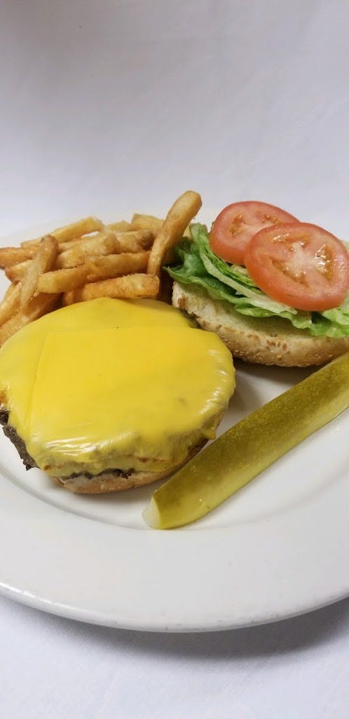 Order Cheeseburger - Burger food online from John The Baker store, Stamford on bringmethat.com