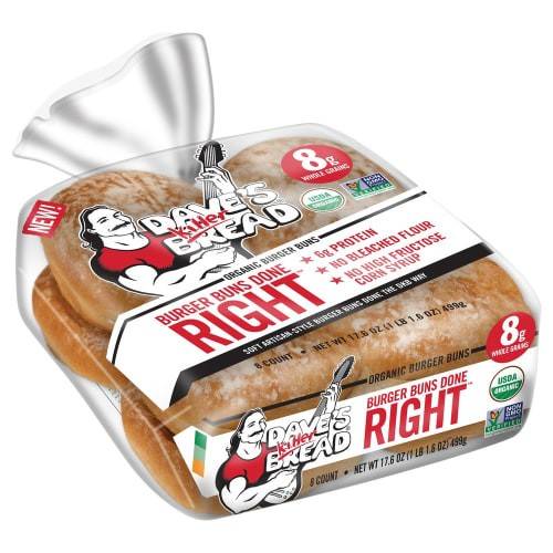 Order Dave's Killer Bread · Artisan Style Burger Buns (17.6 oz) food online from Safeway store, Rehoboth Beach on bringmethat.com