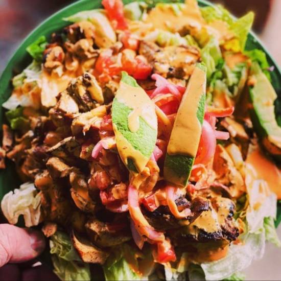 Order Achiote Chicken Salad food online from Chico's Tacos store, Lake Havasu City on bringmethat.com