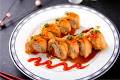 Order  Spicy Baked Salmon Roll food online from Love Sushi store, Bakersfield on bringmethat.com