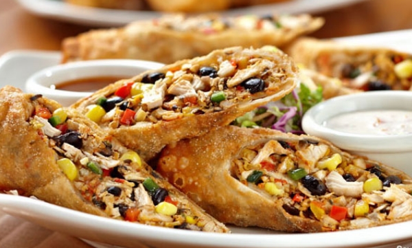 Order Southwestern Eggrolls food online from The Suite Bar & Grill store, Columbus on bringmethat.com