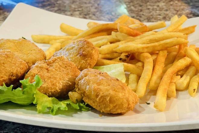 Order Chicken Nuggets with French Fries food online from Amalia Restaurant store, Los Angeles on bringmethat.com