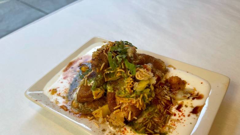 Order Aloo tikki chaat food online from New India Restaurant store, Columbus on bringmethat.com