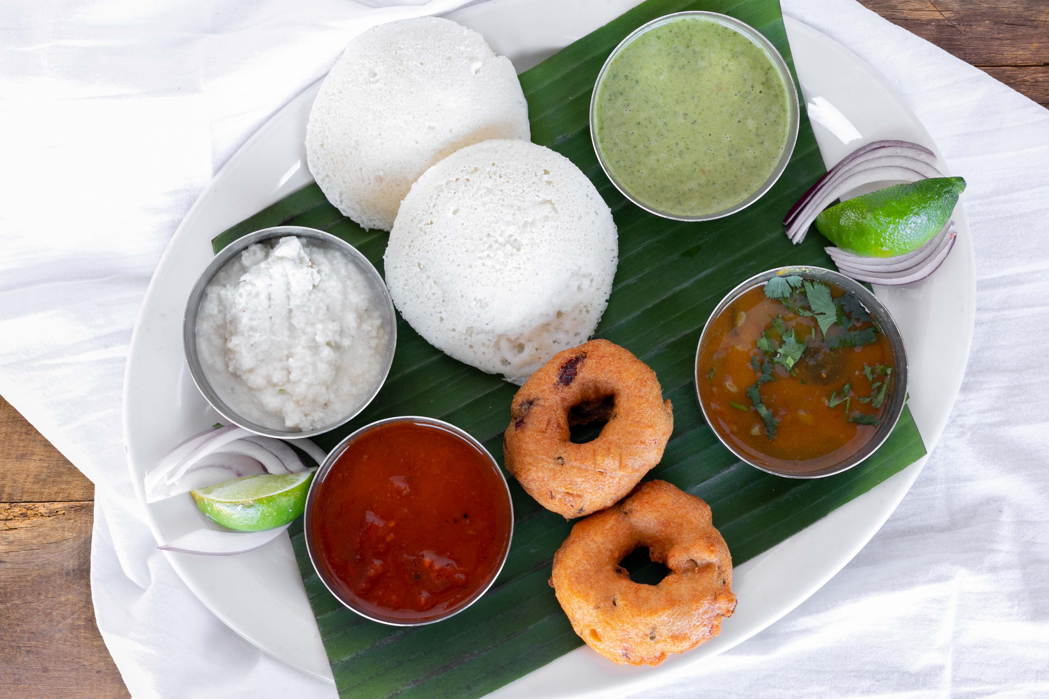 Order T30. Idli Vada Combo food online from Chennai Cafe store, Frisco on bringmethat.com