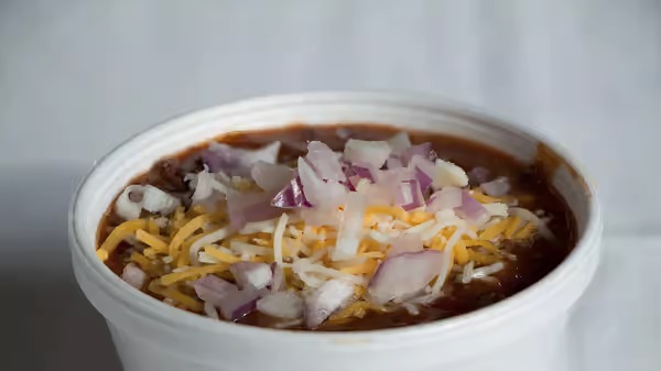 Order 16 oz. Chili food online from Rossi's Cafe & Deli store, Concord on bringmethat.com