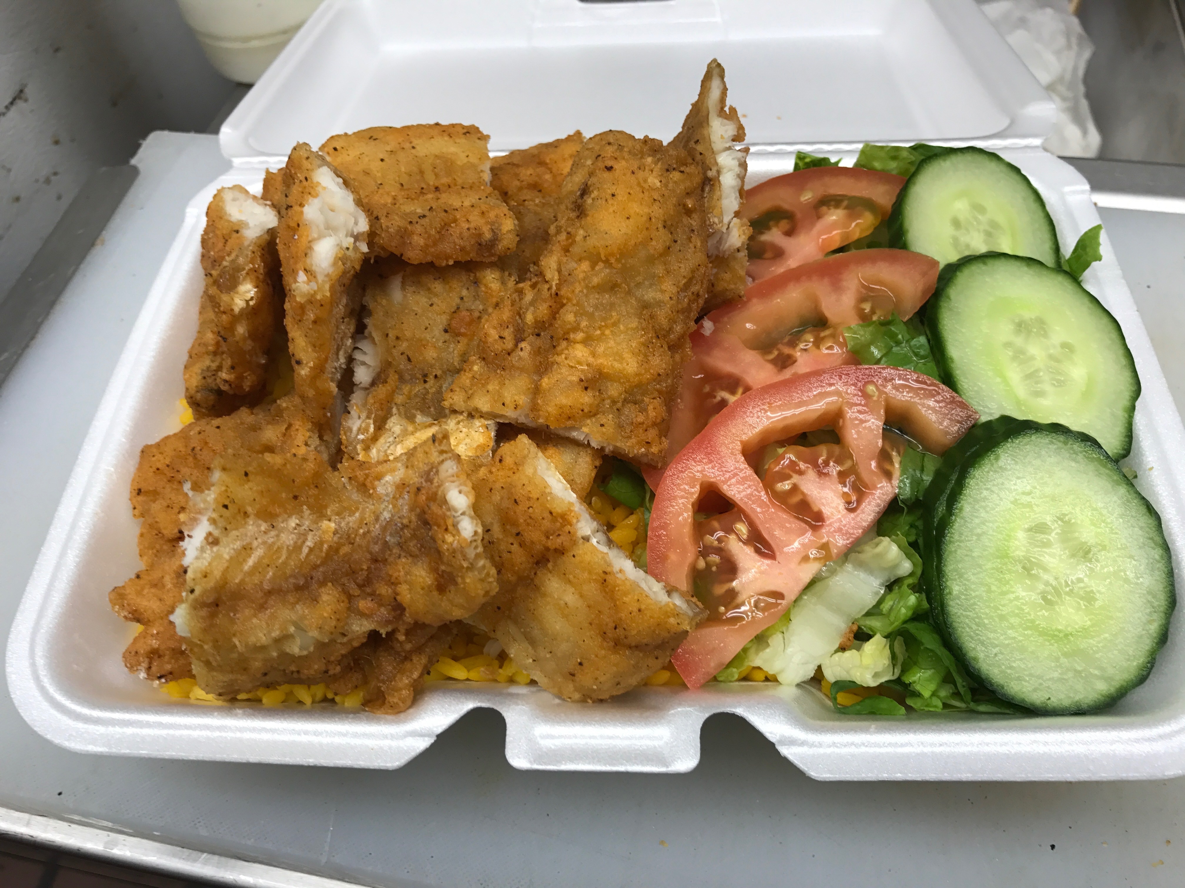 Order Whitting Over Rice food online from Crown Fried Chicken store, Philadelphia on bringmethat.com