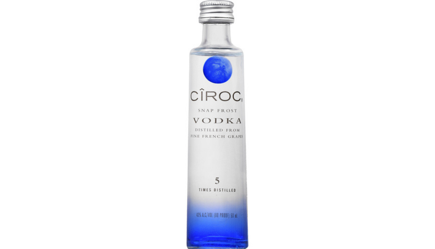 Order Ciroc Premium Vodka 50mL food online from Rancho Liquor store, Thousand Oaks on bringmethat.com