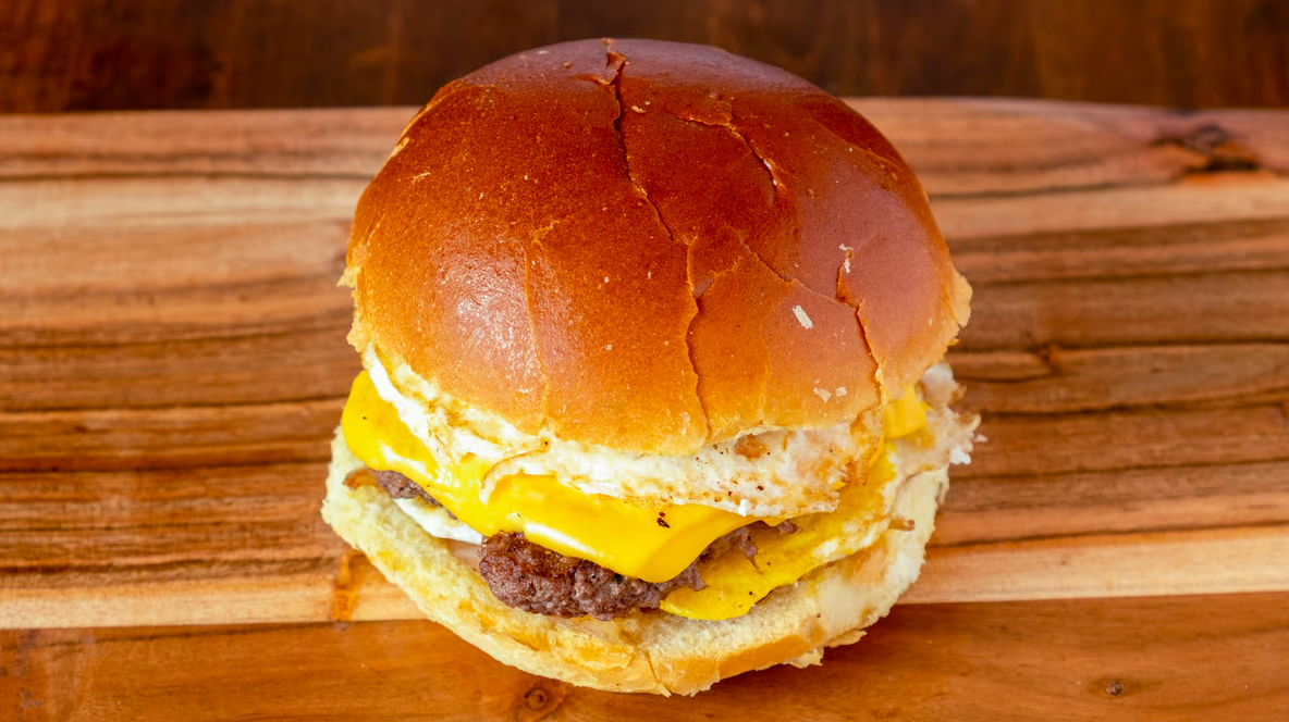 Order Texas Burger food online from Empire Bagels store, Brewster on bringmethat.com