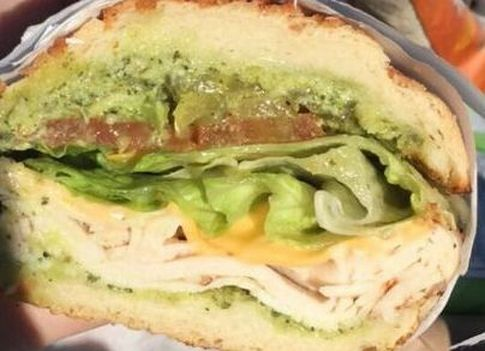 Order Chicken Pesto Sandwich food online from Lou's Cafe store, San Francisco on bringmethat.com