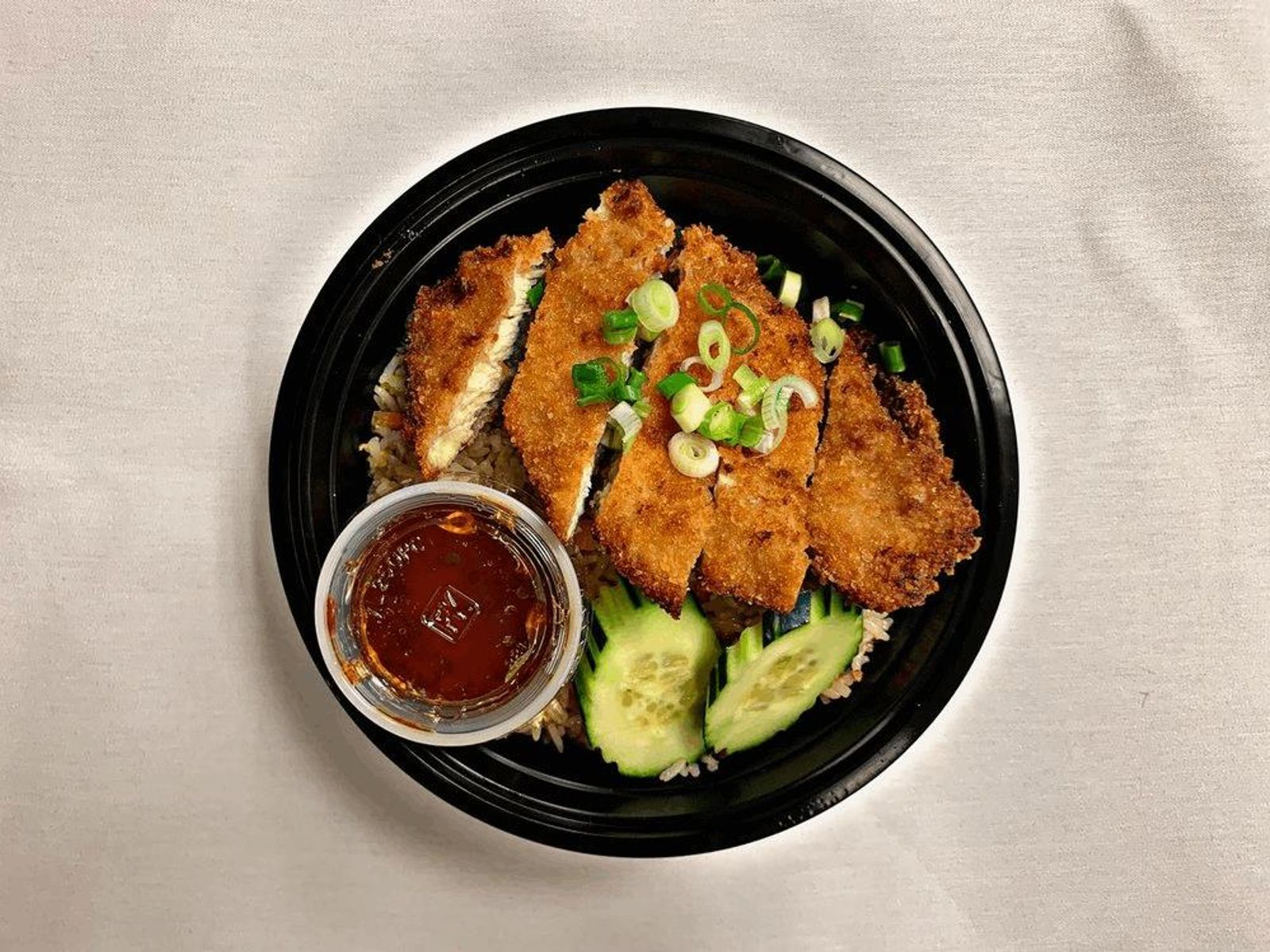 Order SP2. Crispy Chicken Over Fried Rice food online from Thai Street Bistro store, Sacramento on bringmethat.com