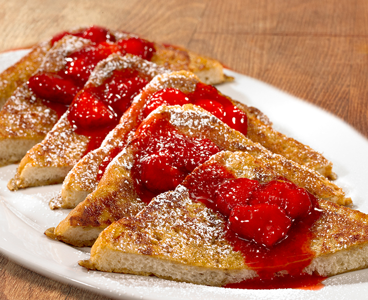 Order Strawberry French Toast Platter food online from Huddle House store, Austin on bringmethat.com