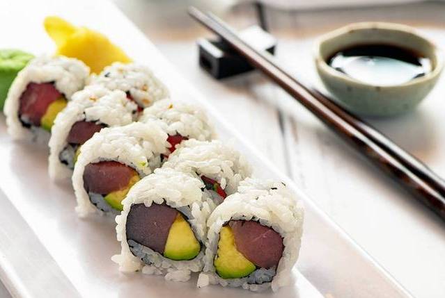 Order Tuna Avocado Roll food online from Sumo Japanese Restaurant store, Wenatchee on bringmethat.com