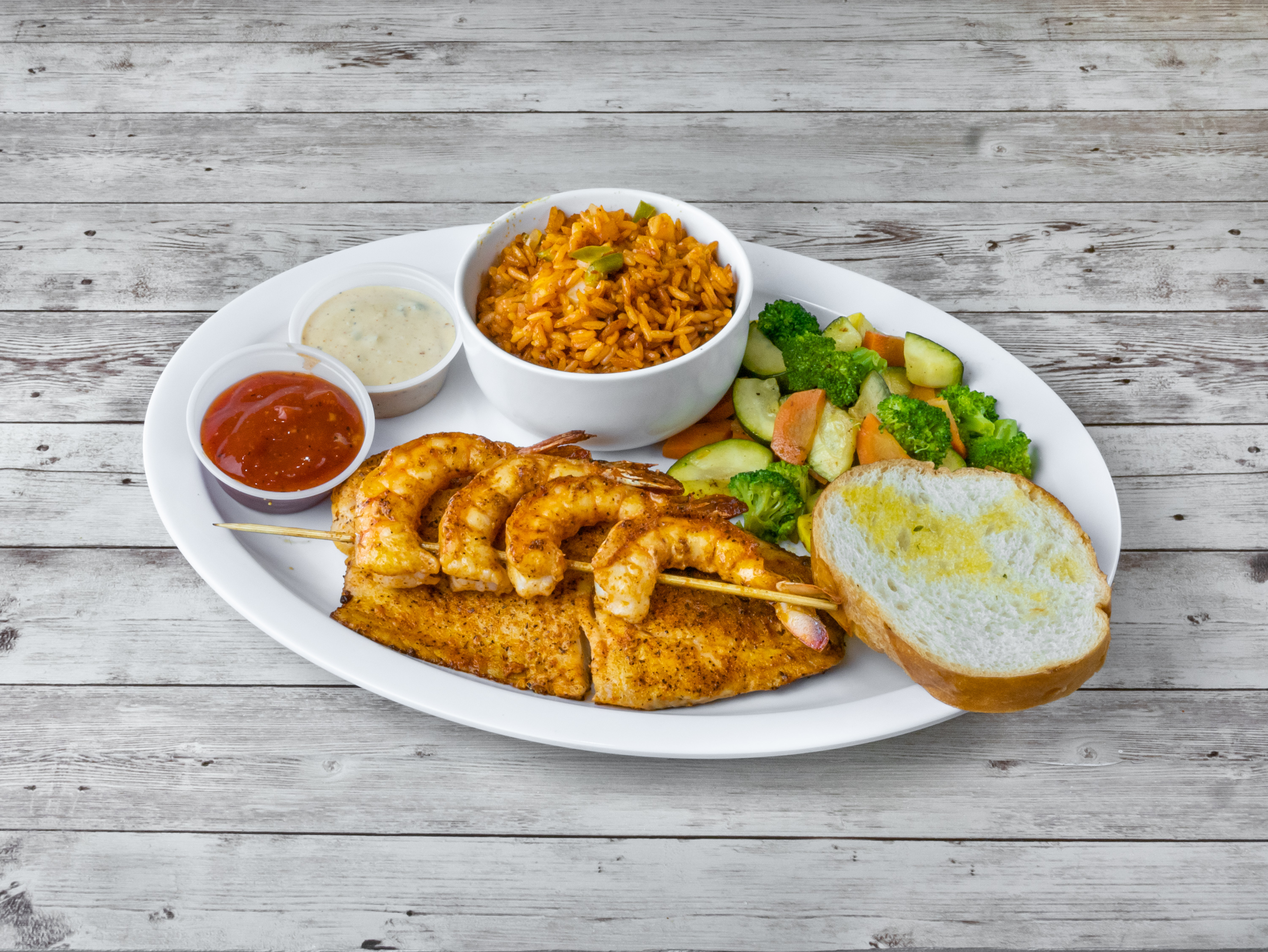 Order G3. Tilapia Platter food online from Fish Skillet Seafood store, Houston on bringmethat.com