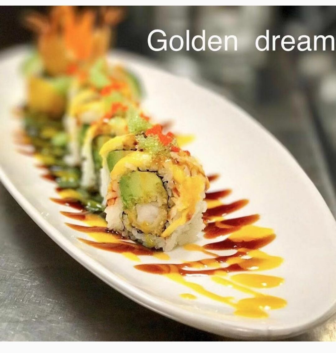 Order Golden Dream Roll food online from Blue Ginger Asian Fusion Bistro store, Dublin on bringmethat.com