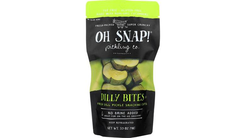 Order Oh Snap Pickle Bites Dill Fresh food online from Route 7 Food Mart store, Norwalk on bringmethat.com