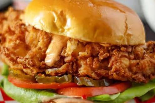 Order Hot N Sweet Chick food online from Meaty Man Burgers store, Jonesboro on bringmethat.com