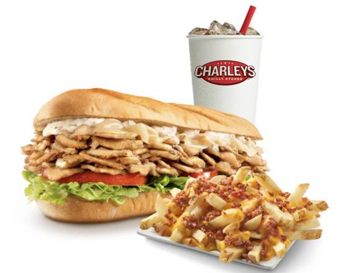 Order Chicken California Combo food online from Charleys Cheesesteaks store, Sheppard Air Force Base on bringmethat.com