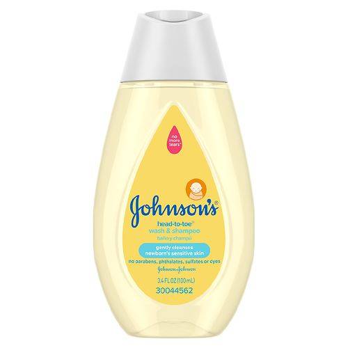 Order Johnson's Baby Head-To-Toe Gentle Tear-Free Baby Wash & Shampoo - 3.4 fl oz food online from Walgreens store, CLEARWATER BEACH on bringmethat.com