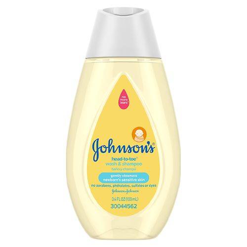 Order Johnson's Baby Head-To-Toe Gentle Tear-Free Baby Wash & Shampoo - 3.4 fl oz food online from Walgreens store, High Point on bringmethat.com